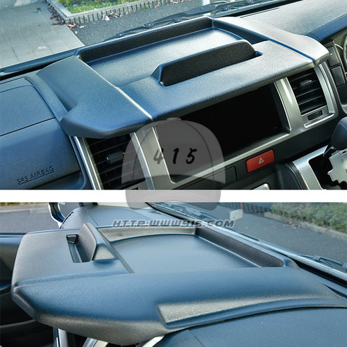 适用于 hiace200系 丰田海狮2005-2018 加装仪表台CD挡 置物架