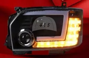 适用于 hiace200系 丰田海狮2014-2018 改装流水C型跑马大灯