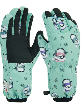 TFO 儿童3M滑雪手套加绒保暖防泼水户外手套冬季防寒加厚防滑手套