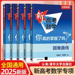 2025新版新高考数学你真的掌握了吗 圆锥曲线数列与不等式平面几何立体几何函数高掌5本全套装 全国通用高考数学题型归纳专项突破