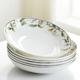 家用陶瓷盘深盘8英寸圆形盘子菜盘2024新款 碗碟套装 唐山骨瓷餐具