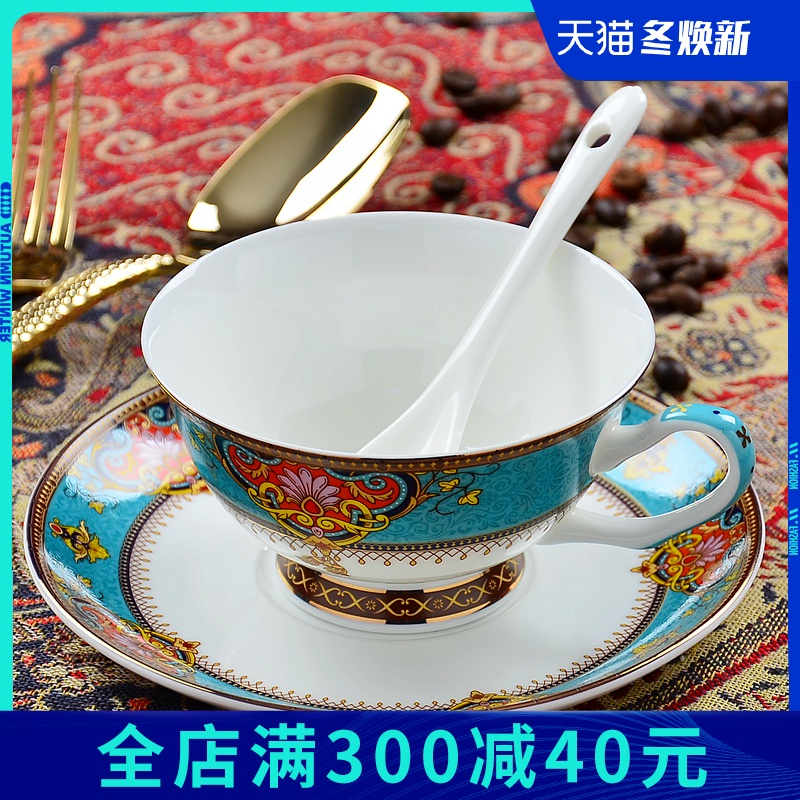 欧式骨瓷咖啡杯套装 家用下午茶杯茶具简约创意陶瓷红茶杯子3件套在类目 餐饮具, 咖啡器具, 咖啡杯中 - 来自Buy2taobao.com提供专业的淘宝代购服务