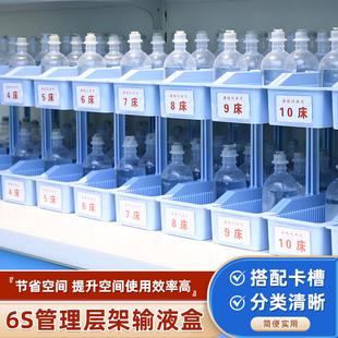 思蜀邦护层架输液盒摆药盒液体存放盒医用收纳盒输液筐医院8S管理