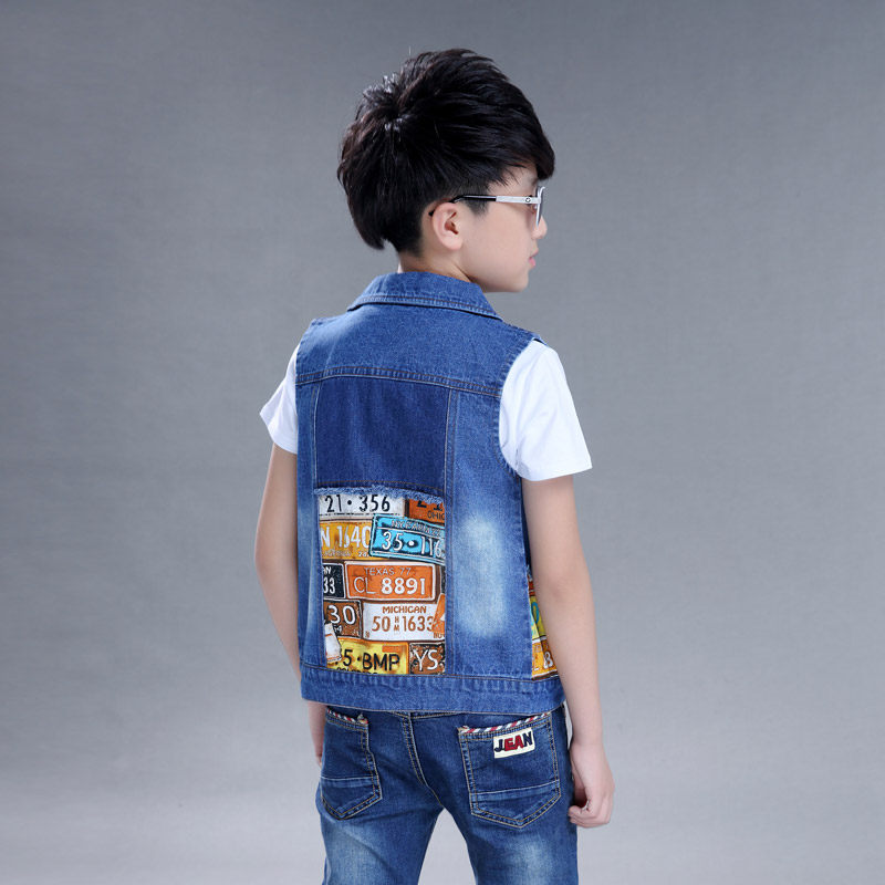 Gilet garcon DUOMAIDOU en toile - Ref 2067588 Image 3