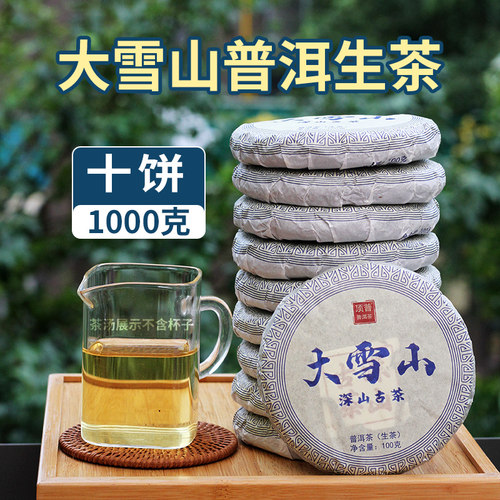 冲量10饼共2斤大雪山古树生茶饼