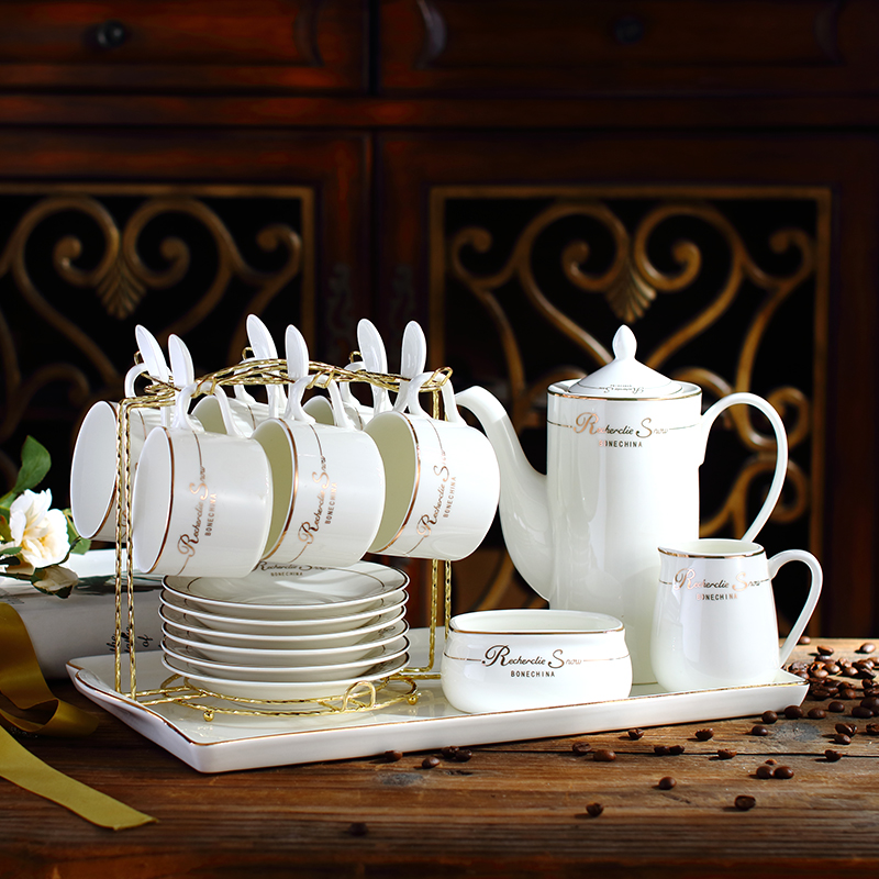 欧式陶瓷咖啡杯套装简约茶具