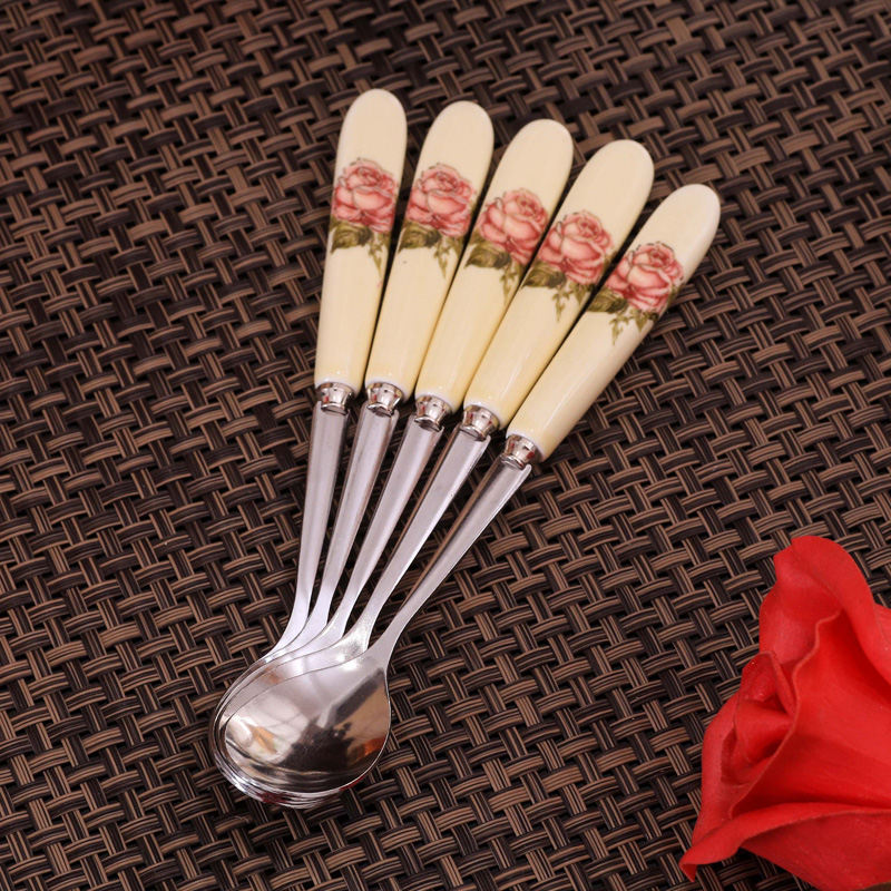 咖啡勺子陶瓷搅拌勺小迷你搅拌棒