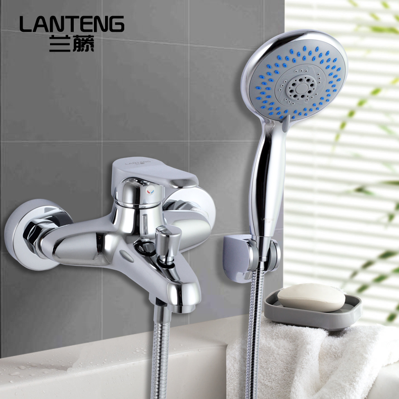 浴缸淋浴水龙头花洒冷热水混水阀