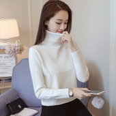 加厚短款 针织衫 冬季 高领毛衣女秋冬2025新款 内搭打底衫 小个子上衣