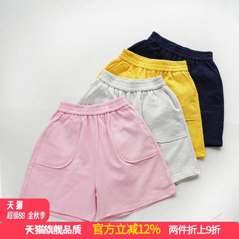 波波龙男女童2025夏季休闲纯棉短裤TM252481233图片