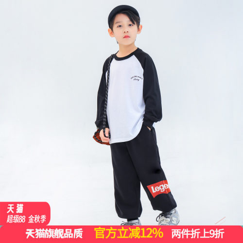 波波龙男童潮酷运动长裤
