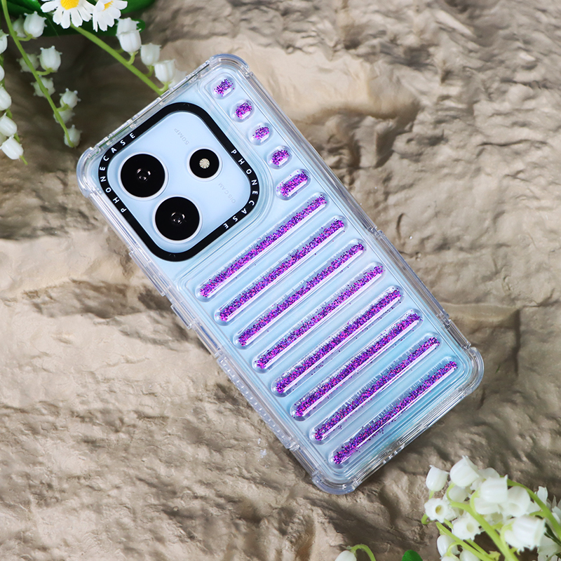 红米note14手机壳胶囊闪粉新款