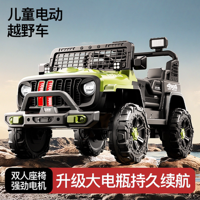 越野带遥控可坐人摇摆小孩玩具车