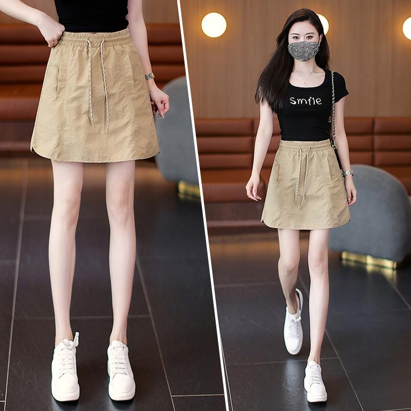 半身裙女2025新款小个子夏季薄款夏日绝美运动a字短裙子裙裤短款