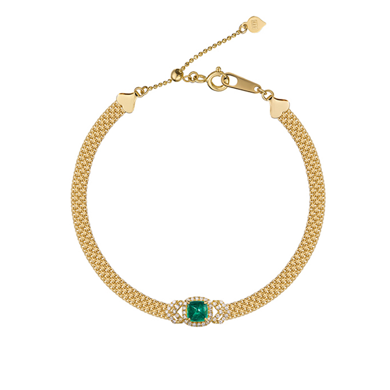 HIVENGI/海梵纪祖母绿钻石手链