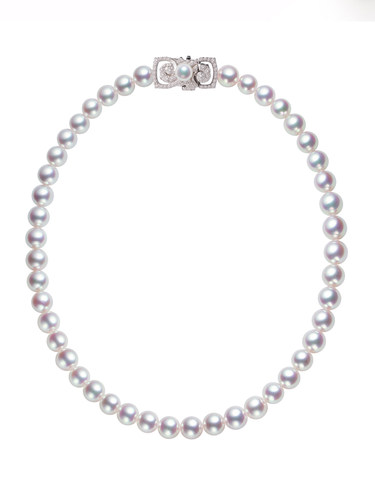 hivengi海水珍珠项链扣天然钻石