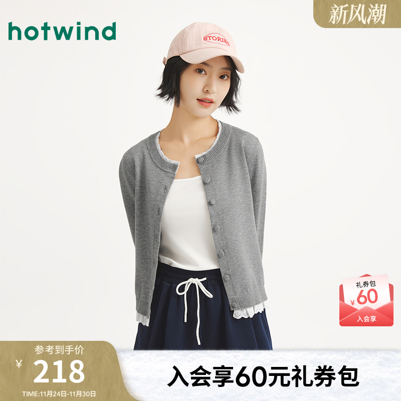 25年秋季新款女士花边针织衫