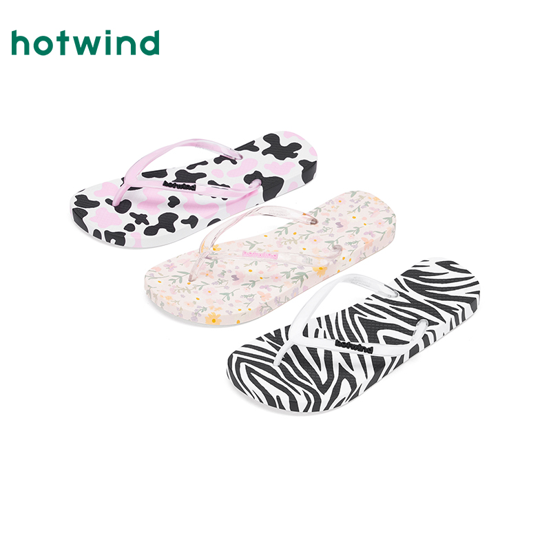 热风2025年夏季新款女士时尚拖鞋