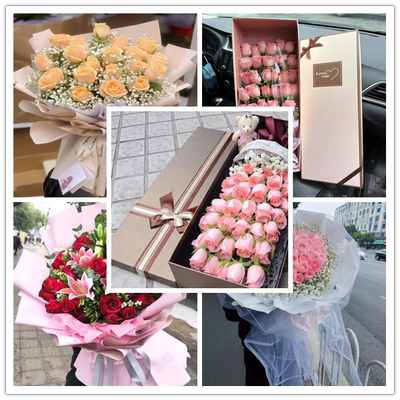520情人母亲节网红款粉玫瑰南通市海安如东县同城速递鲜花束配送