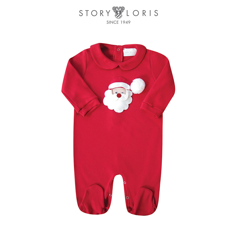 lenias LN家story loris20AW秋冬baby款红色圣诞节日款连体衣