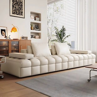 劳伦斯直排多功能沙发床奶油风客厅两用可伸缩折叠沙发床2025新款