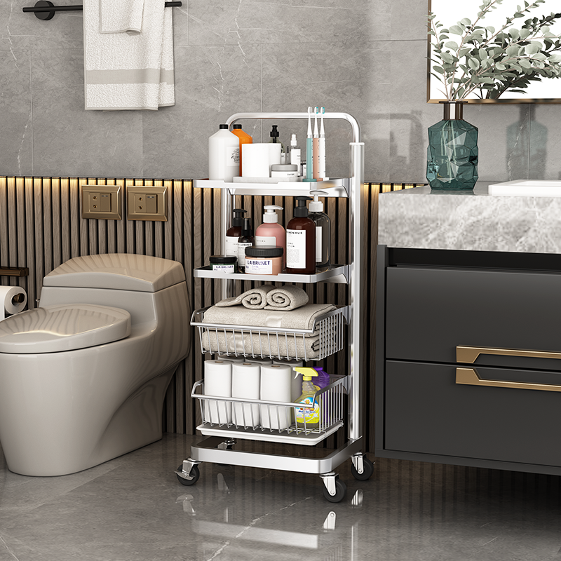 304不锈钢多层洗漱用品收纳架