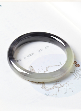 凤飞凰和田玉紫烟古风收藏级手镯