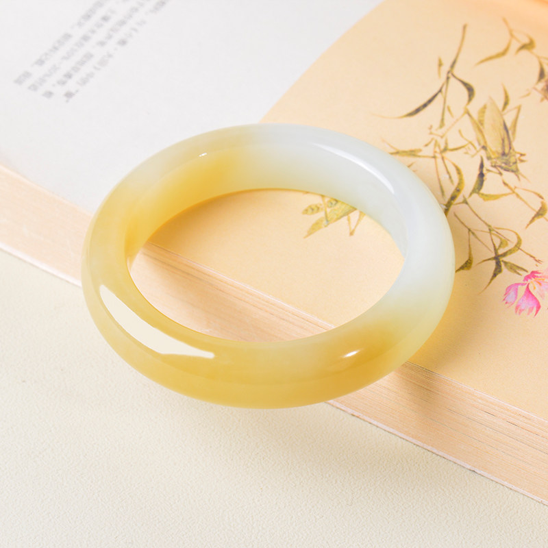 凤飞凰56.8mm和田玉糖羊脂白玉轮胎手镯女款玉镯收藏级玉石镯子D,珠宝/钻石/翡翠,手饰,淘宝优惠券,粉丝福利购,淘宝优惠卷