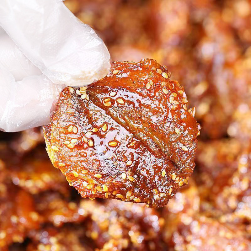 香辣蜜汁黄花鱼片小黄鱼干即食零食小吃休闲食品海味小鱼干小鱼仔