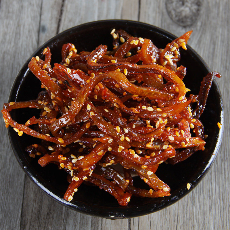 浙东小九寨旗舰店香辣鳗鱼丝即食罐装蜜汁麻辣味鱼干休闲小吃零食
