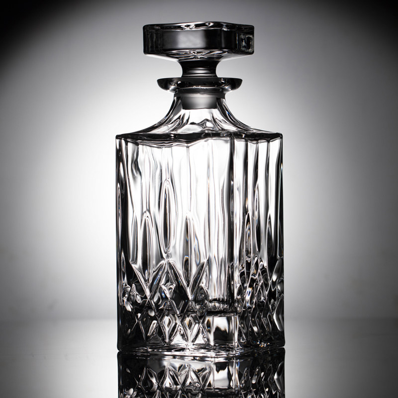 水晶玻璃洋酒瓶家用醒酒器酒壶威士忌酒樽换酒瓶创意欧式装饰摆件
