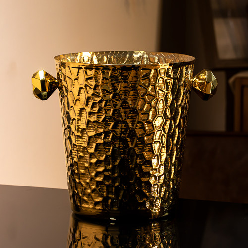 wojiu不锈钢锤纹冰桶冰酒桶