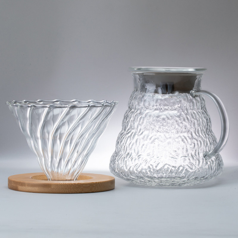 手工锤纹玻璃咖啡手冲壶带把咖啡壶家用分享壶滴漏咖啡壶3人份|ruв категории посуда, кофе, кофейник - от Buy2taobao.com для оказания профессиональной услуги покупки агента Taobao