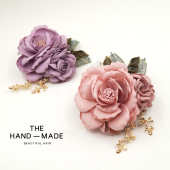 日韩国胸针布艺花朵胸花女外套别针毛衣简约大气质清新装 饰配饰品