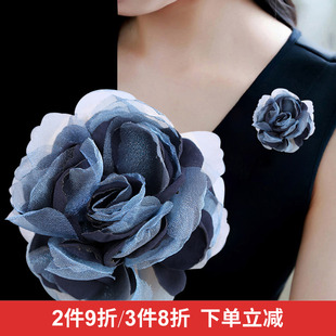 绢纱布艺胸花轻薄花朵胸针优雅别针外套毛衣职业套装 韩版 配饰品女