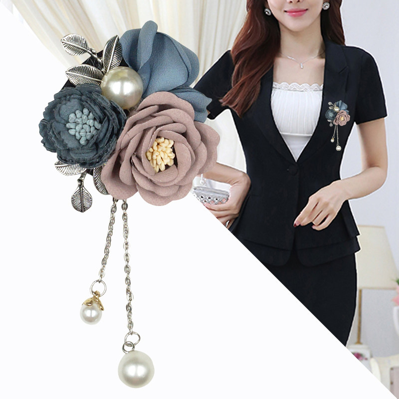 燕宇简约胸针韩国胸花别针披肩扣时尚大气领针开衫衬衫胸针配饰