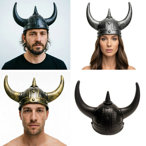万圣节维京牛角头盔帽子