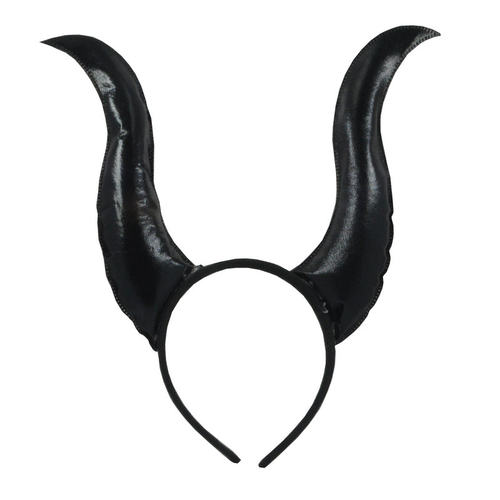 五娃争福超声波纯黑色牛角发箍