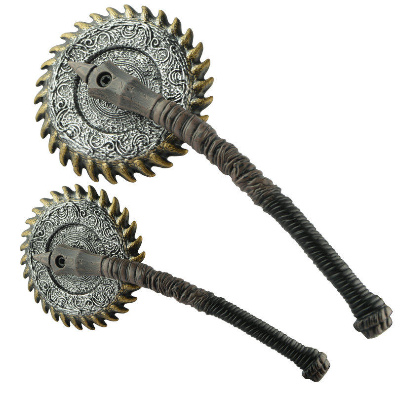 塑料武器装备道具恐怖兵器装备影视表演道具齿距轮僵尸圆锯轮cos