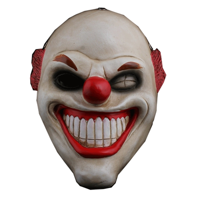 珍藏版游戏收获日2红鼻子小丑树脂面具万圣节面具Payday2系列面具