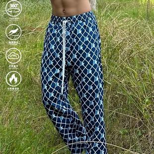 直筒篮球休闲运动裤 andtime美式 户外印花登山男士 E星 训练长裤