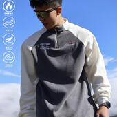 ANDTIME户外摇粒绒男秋冬半拉链抓绒休闲加厚保暖冲锋衣内胆外套