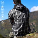 andtime美式 重磅连帽拼接纯色卫衣秋冬加厚加绒复古宽松运动长袖