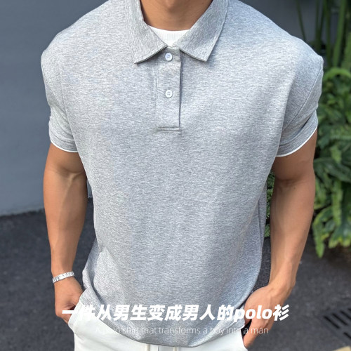 andtime运动凉感男士polo衫
