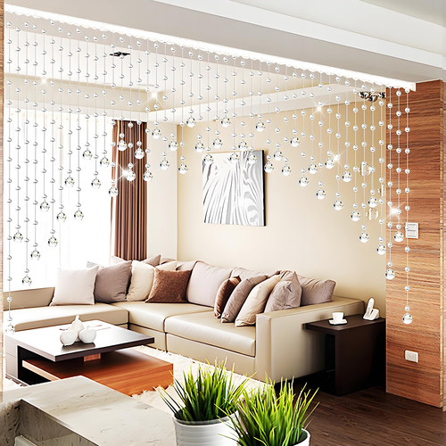 水晶珠帘隔断门帘客厅餐厅玄关