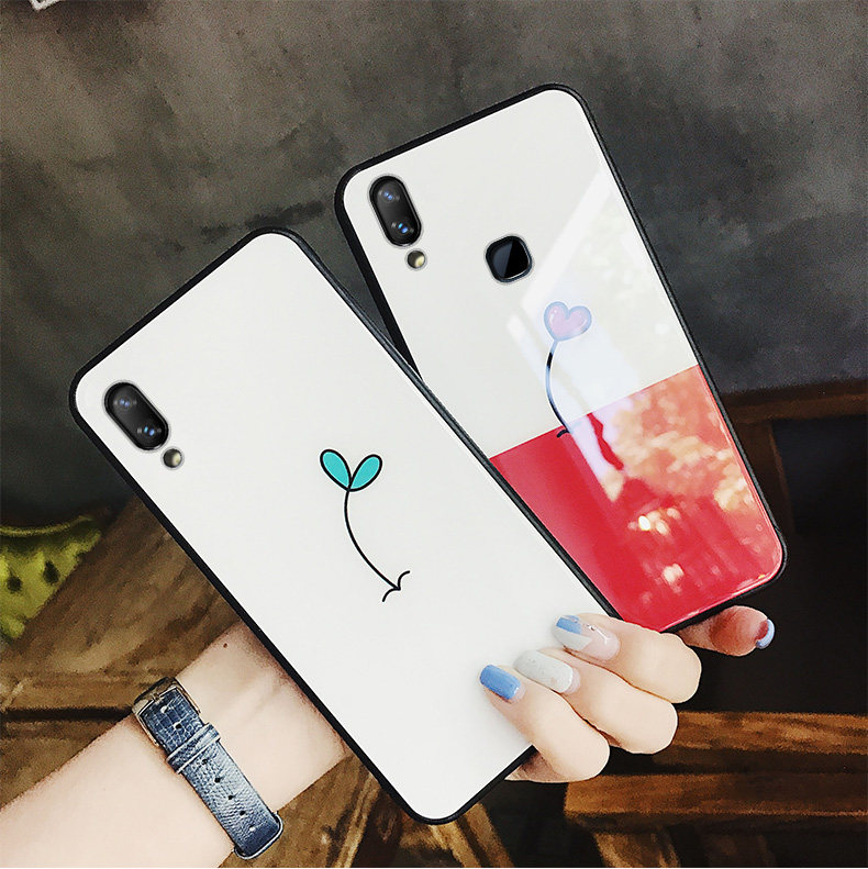 vivoX21 Mobile phone shell screen fingerprint x21i Glass girl x21s set v11/v11pro Like a breath of fresh air Simple modelsin the 3C Digital Accessories, Cell Phone Accessories , Phone Protection Case/Shell  category - from Buy2taobao.com to provide professional Taobao agent buy service