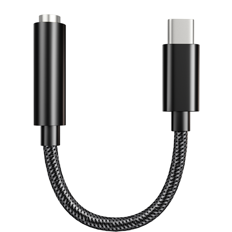万人往USB Type-C to 3.5mm Jack Adapter数字解码音频线适用雷蛇2手机耳机转接头黑鲨8848