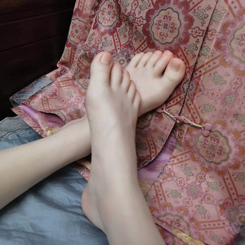 高端品鉴版硅胶足模真人1:1倒模仿真女脚模美甲拍摄陈列摆件