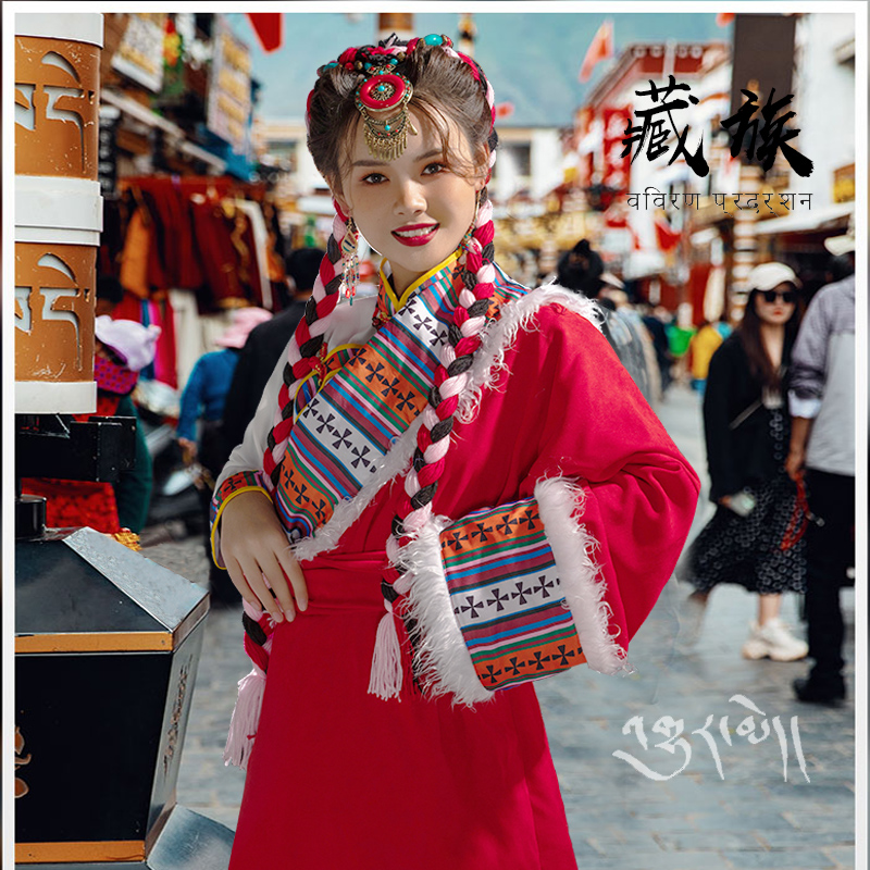 藏族摄影写真服装女新款长裙