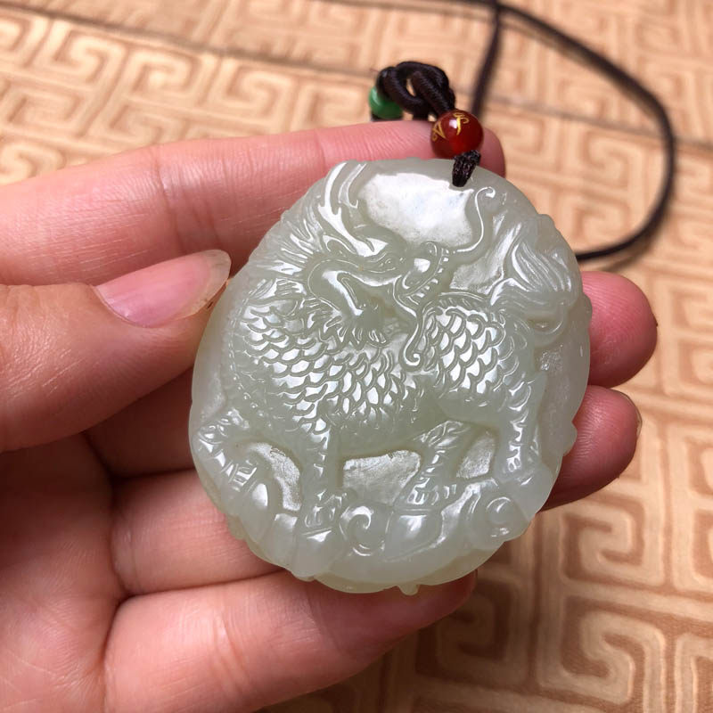 火麒麟玉佩项链天然和田玉钥匙扣五行缺火补火挂件送子麒麟吊坠